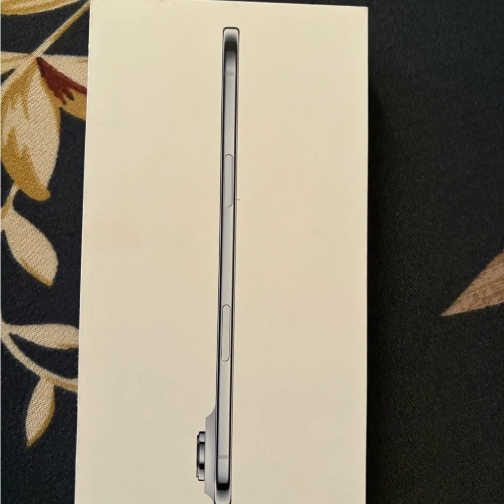 Sleek Silver Smartphone empty box